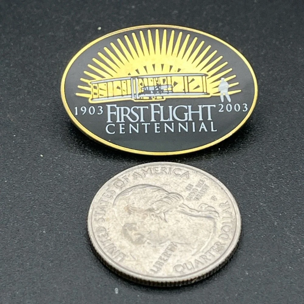First Flight Centennial Anniversary Wright Brothers Lapel Hat Pin‎